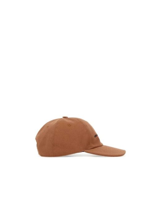 Stella McCartney Brown Logo Embroidered Baseball Cap