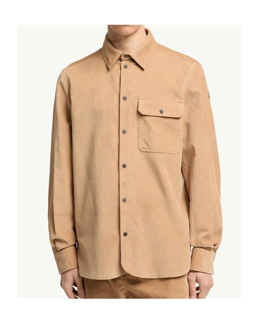 Moncler Natural Corduroy Shirt for men