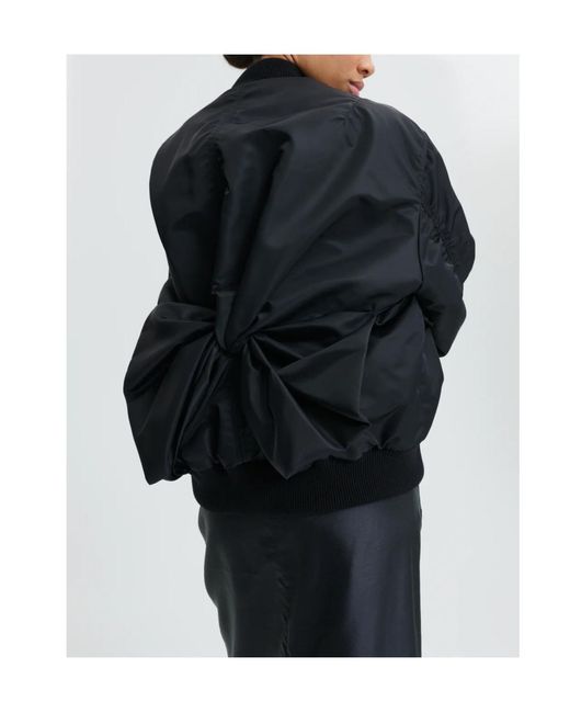 CECILIE BAHNSEN Black Long-Sleeved Bomber Jacket