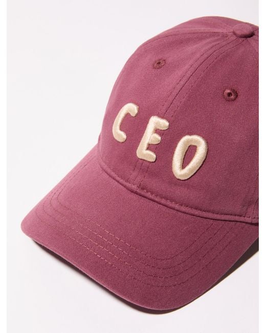 MAX&Co. Pink Curved Brim Hat