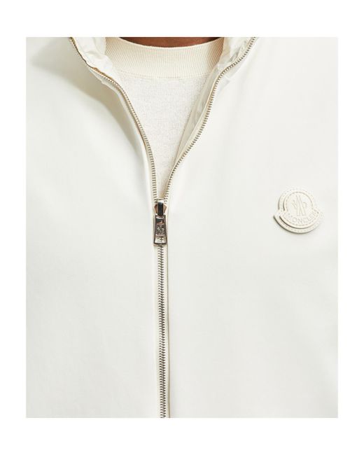 Moncler White Reversible Padded Gilet for men