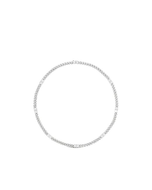 Céline Metallic Triomphe Small Gourmette Necklace for men
