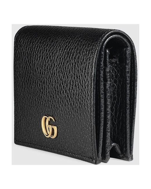 Gucci Black Logo Plaque Bifold Wallet