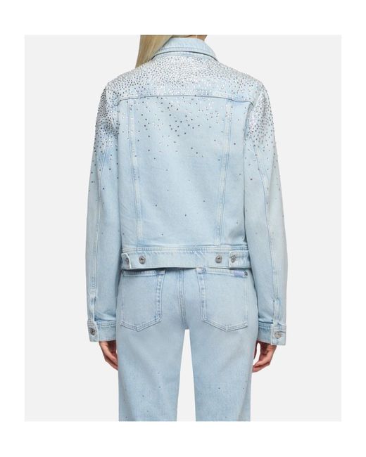 7 For All Mankind Blue Adi Trucker Jacket