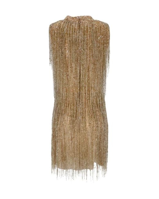 Dior Natural Tassel Mini Dress