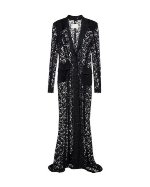 Blumarine Black Lace Maxi Dress