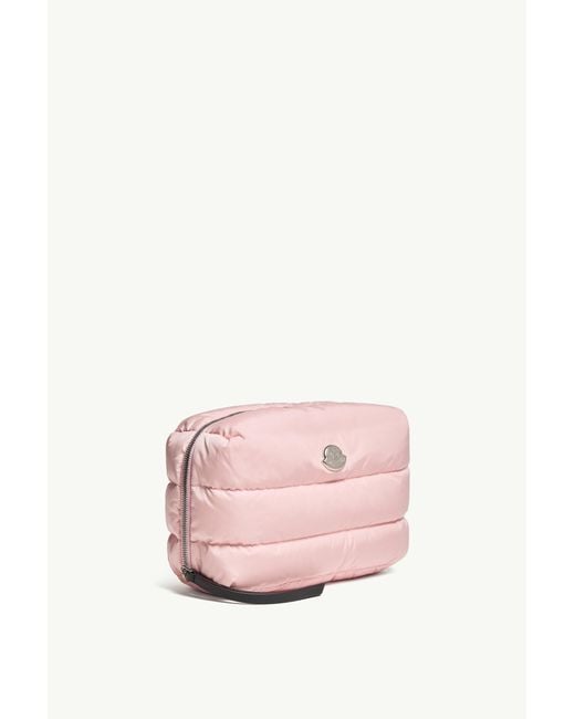 Moncler Pink Caradoc Quilted Beauty Case