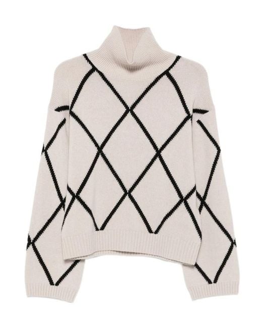 Allude Natural Turtleneck Sweater