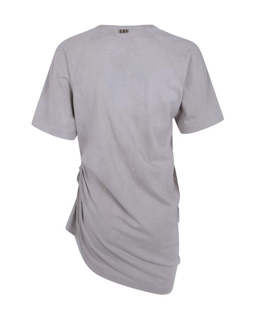 Ziggy Chen Gray Asymetric T-Shirt
