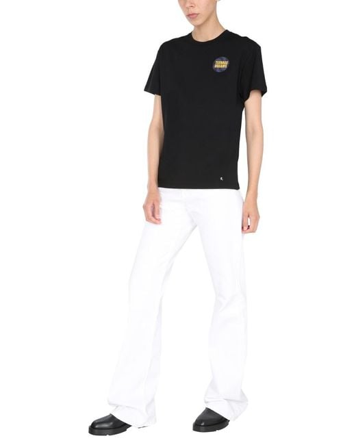 Raf Simons Black Teenage Dreams Patch T-Shirt