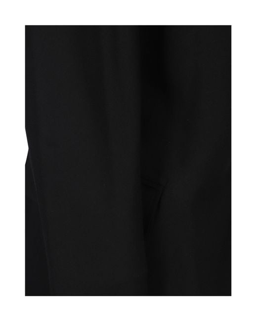 Junya Watanabe Black Long-Sleeved V-Neck Coat