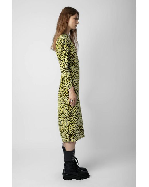 Zadig & Voltaire Green Long-Sleeved Dress