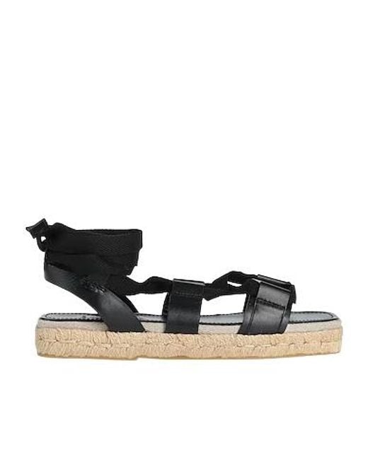 Max Mara Black Solid Colour Espadrilles