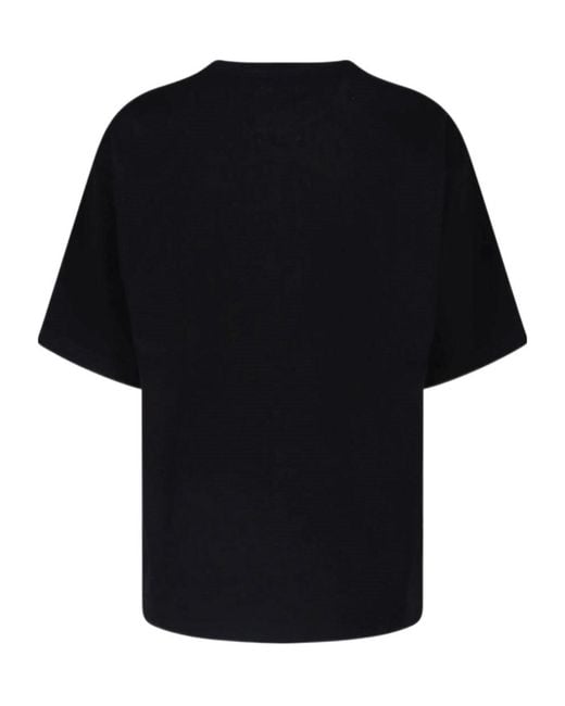 Maison Mihara Yasuhiro Black Crew-Neck T-Shirt for men
