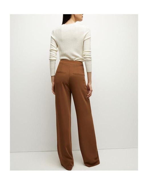 Veronica Beard Brown High-Waisted Casual Pants