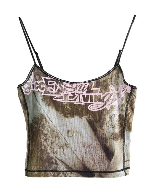 DIESEL Gray Graphic-Print Top