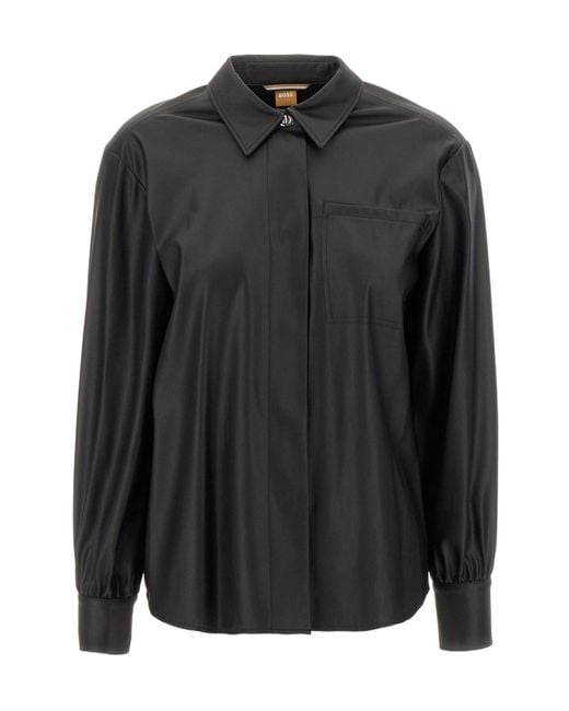 Boss Black Boss Long Sleeved Concealed Button Shirt