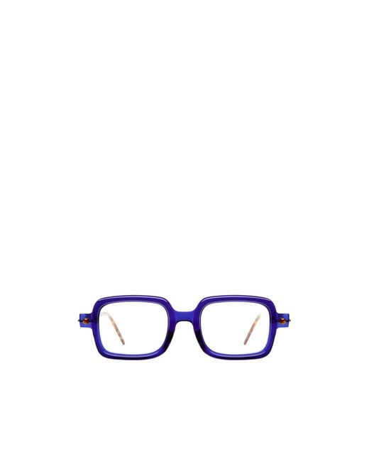 Kuboraum Blue Rectangle-Frame Glasses for men