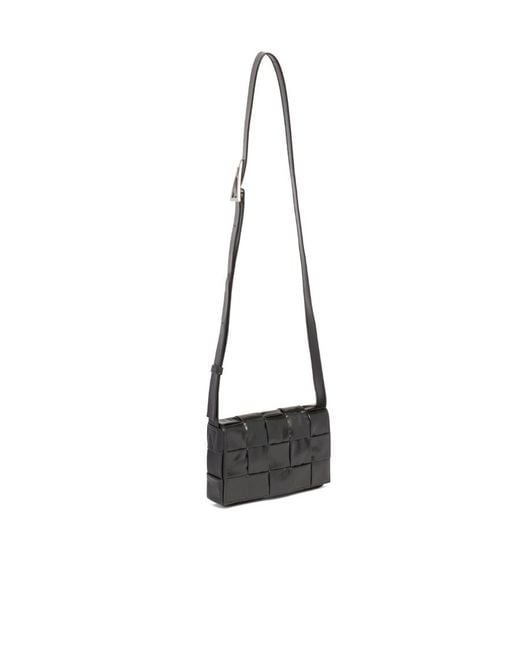 Bottega Veneta Black Cassette Small Messenger Bag for men