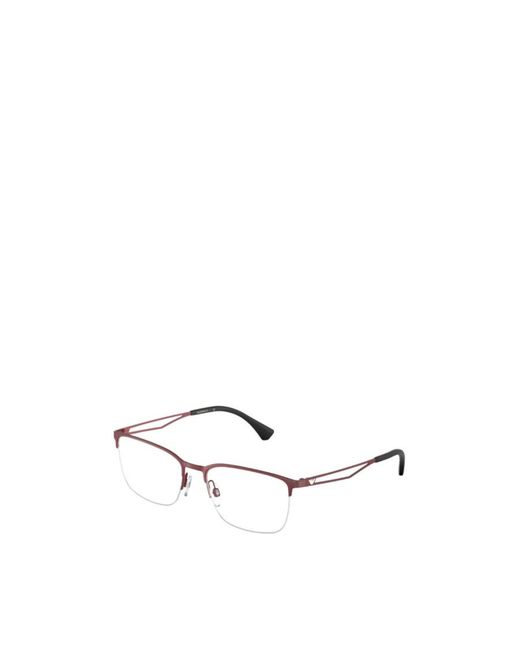 Emporio Armani White Rectangle-Frame Glasses for men