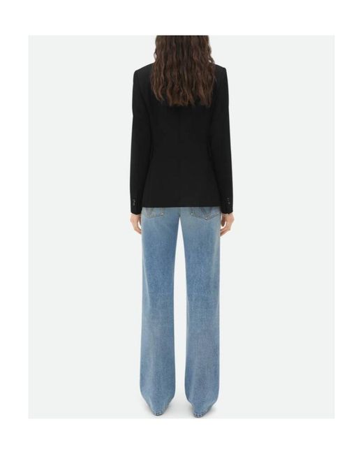 Bottega Veneta Black Grain De Poudre Knit Jacket