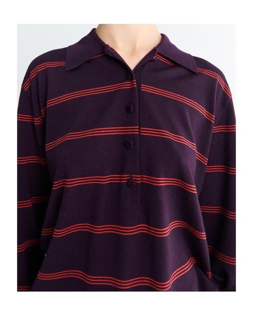 Dries Van Noten Blue Tuno Striped Sweater