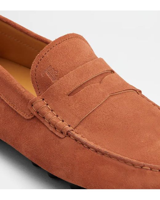 Tod's Brown Round-Toe Loafers for men