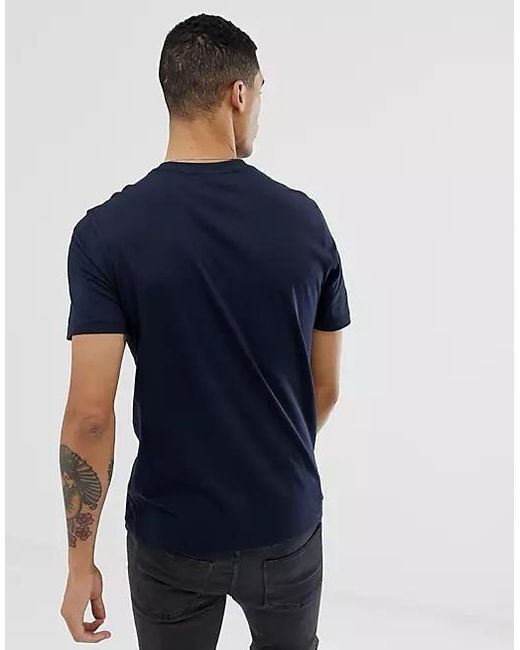 Emporio Armani Blue Round-Necked T-Shirt for men