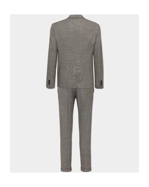 DSquared² Gray Two-Piece Single-Breasted Suit for men