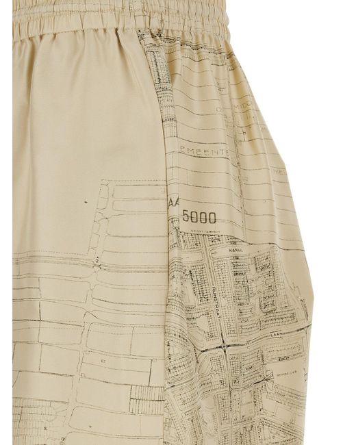 Rohe Natural Wide Leg Satin Trousers