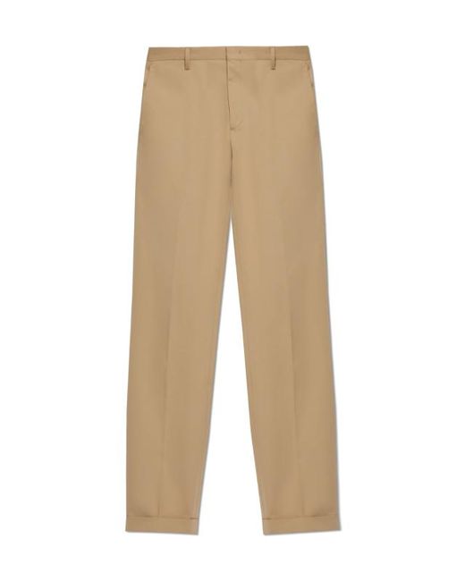 Paul Smith Natural Straight Leg Tailored Trousers for men