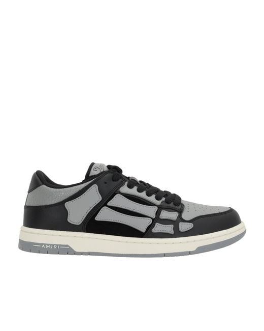 Amiri Black Skel Lace-Up Sneakers for men