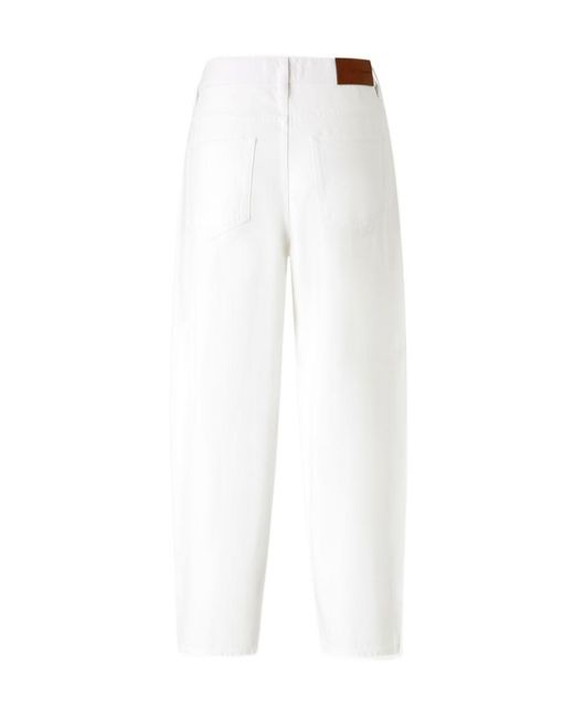 Pinko White Straight-Leg Jeans