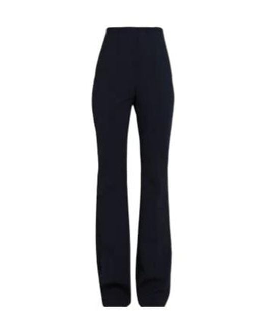 Sportmax Blue High Waist Solid Flare Suit Pants
