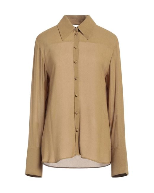 Tory Burch Natural Solid Colour Shirts