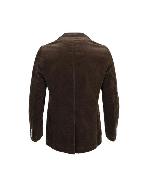 Boss Brown Single-Breasted Suit Jacket for men