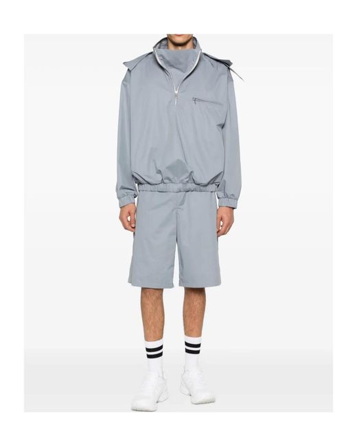Rier Gray Half-Zip Casual Jacket for men