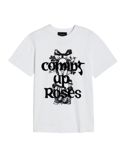 Simone Rocha White Printed T-Shirt for men