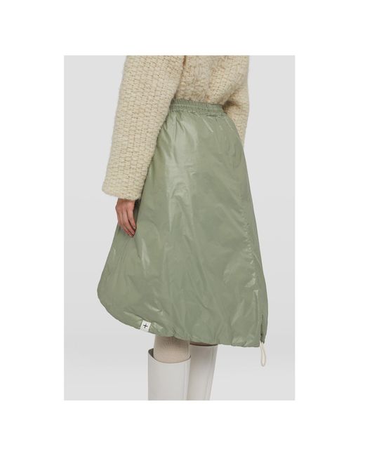 Jil Sander Green Down Skirt