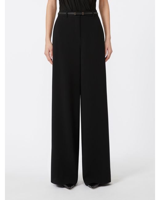 Max Mara Black Studio Jez Flared Trousers