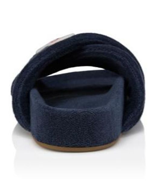 Christian Louboutin Blue Logo Patch Sandals for men