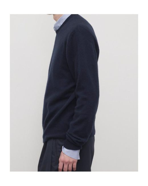 The Row Blue Round-Neck Sweater for men