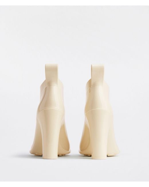 Bottega Veneta Natural Shine Square Toe Ankle Rain Boots