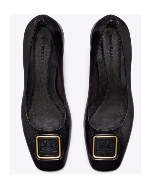 Tory Burch Black Georgia 35Mm Leather Pumps