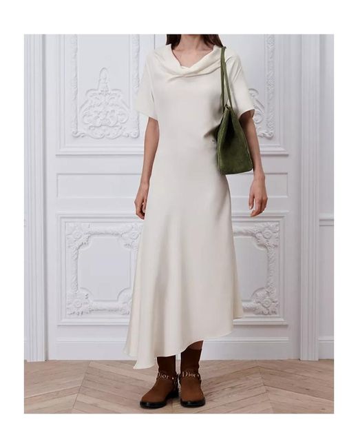 Dior White Mid-Length Asymmetrical Dress