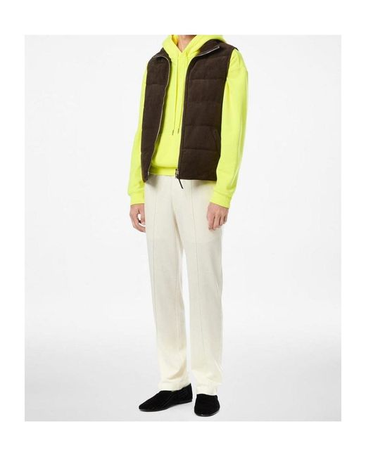 Tom Ford Brown High-Neck Light Fill Gilet for men