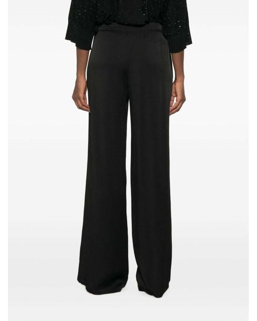 Fabiana Filippi Black Elastic-Waist Casual Trousers