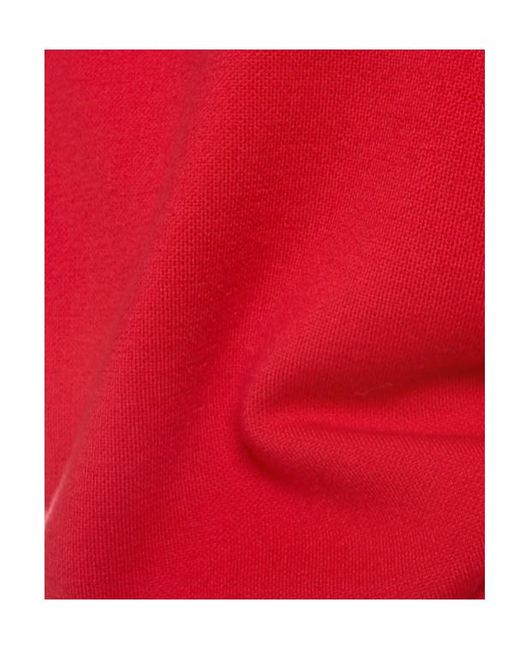 Khaite Red Warren Short Sleeve Compact Wool Top