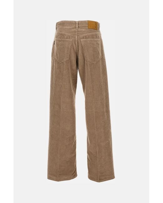 Haikure Natural Corduroy Wide-Leg Pants