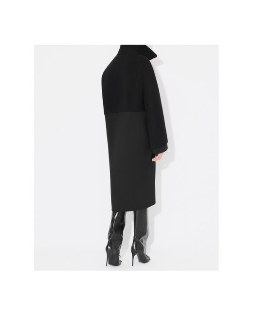 Alaïa Black Alaïa Collar Long-Sleeved Coat